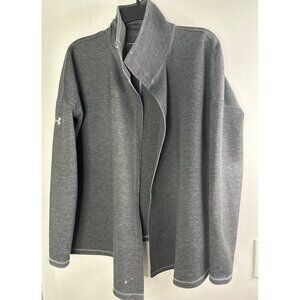 Under Armour Women’s Gray Poncho Sweater Size S Loose Fit Open Drape Athleisure